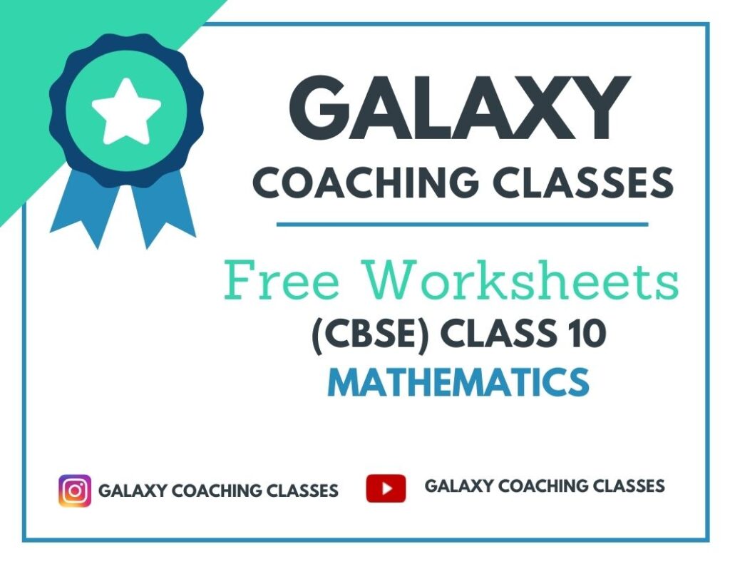 worksheet for class 10 maths